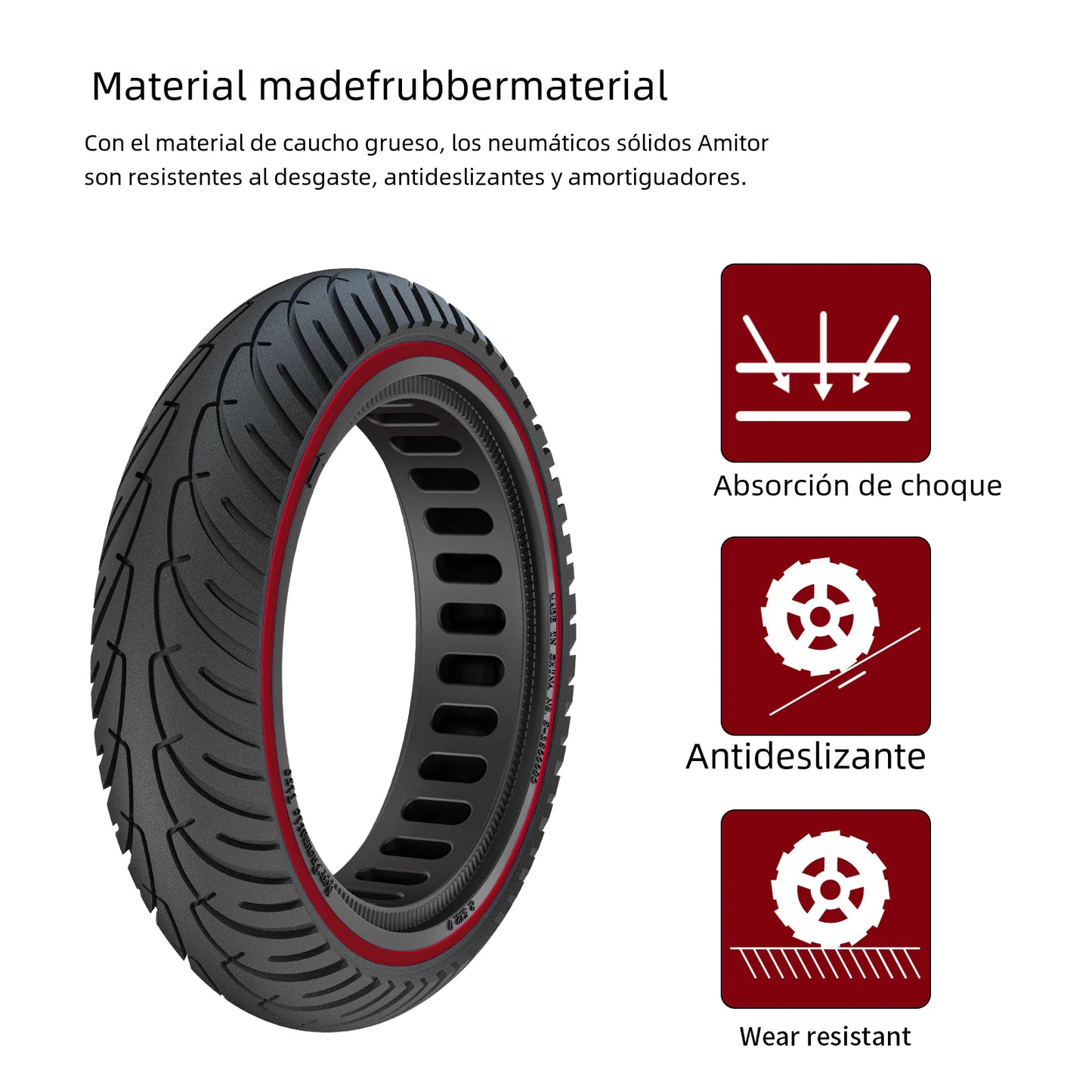 Electric Scooter Tire 8.5" Solid Honeycomb Tire