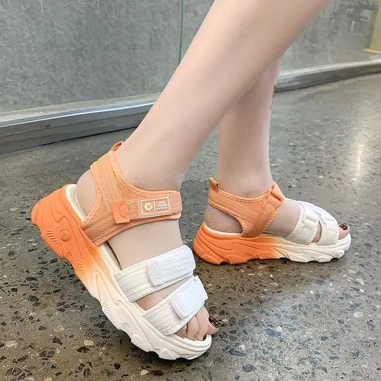 Ladies' Summer Flat Bottom Sports Sandals for Students