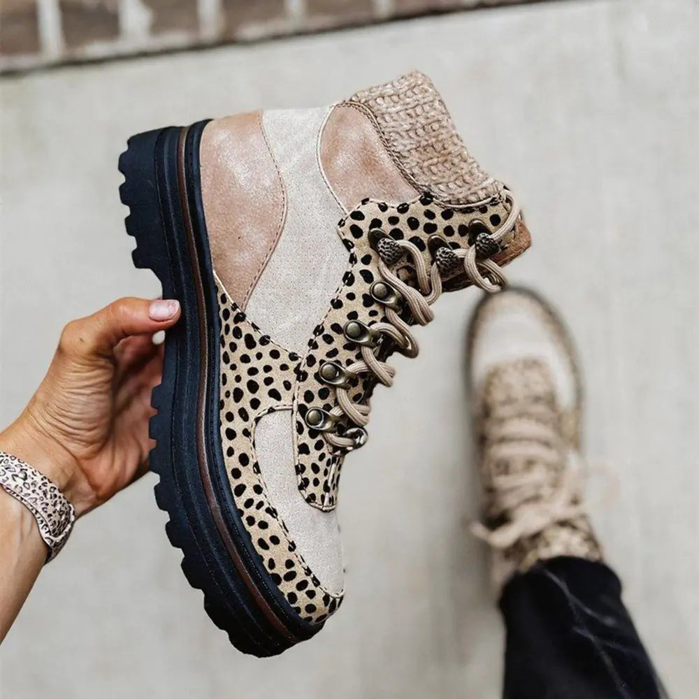 Plus Size Ladies Lace Up Low Top Martin Boots