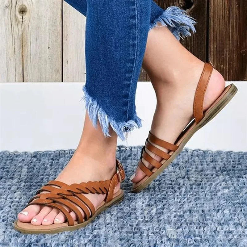Large Size Flat Ladies Sandals - Summer New Style