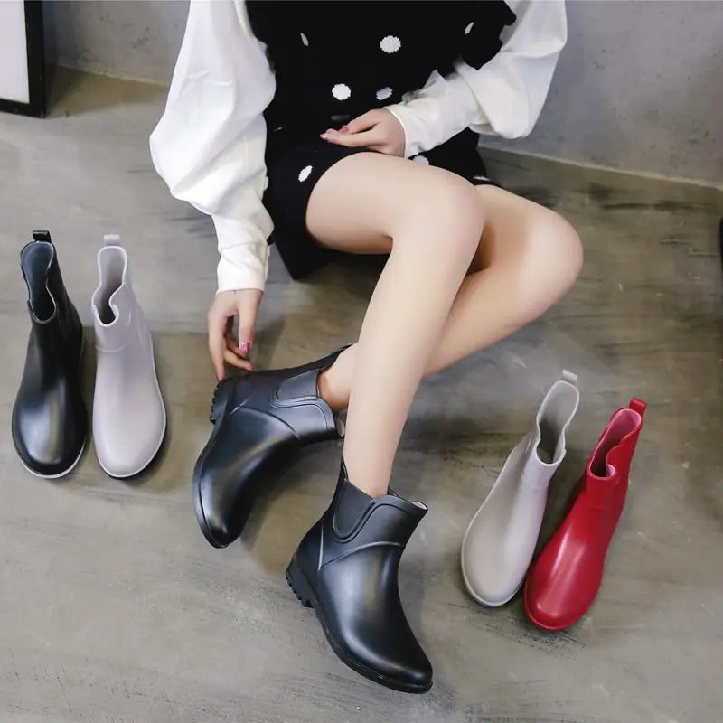 All-Season Ladies' Short Tube Rain Boots