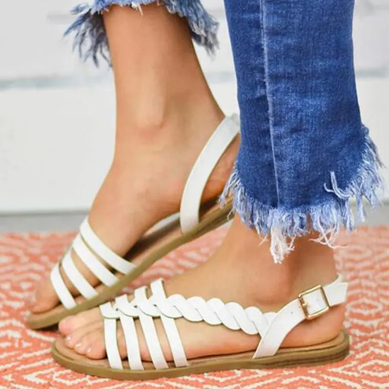 Large Size Flat Ladies Sandals - Summer New Style