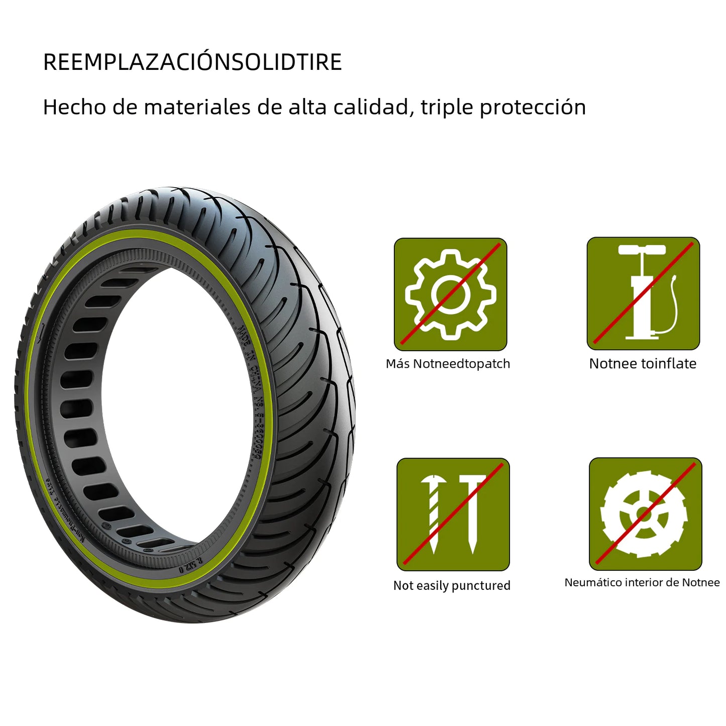 Electric Scooter Tire 8.5" Solid Honeycomb Tire
