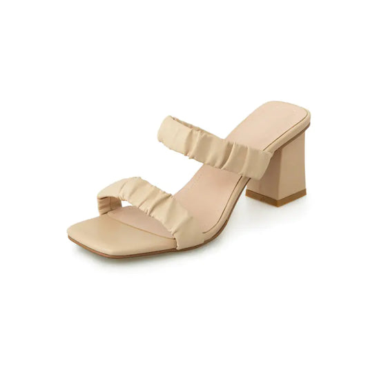 Summer New Open-Toed Square Toe Ladies Shoes