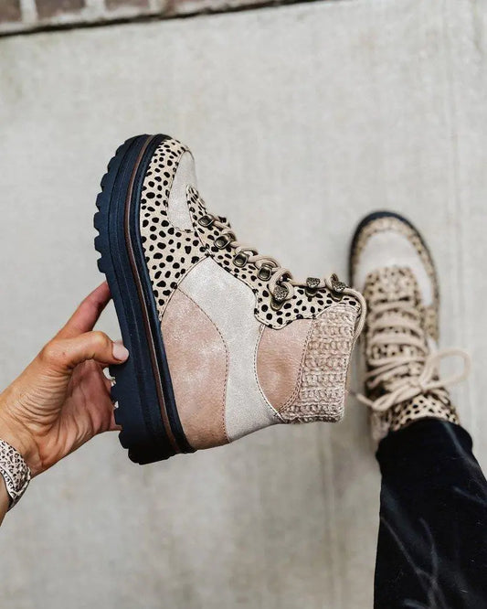 Plus Size Ladies Lace Up Low Top Martin Boots