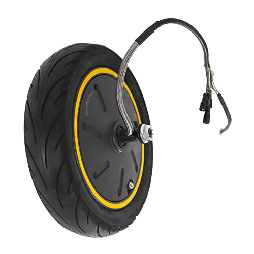 Electric Scooter Hub Motor with Inflatable Tire 10 inch 350W Rear Wheel Brushless Hub Motor Kit Waterproof Scooter Wheel Motor Conversion Kit for Ninebot MAX G30 Electric Scooter