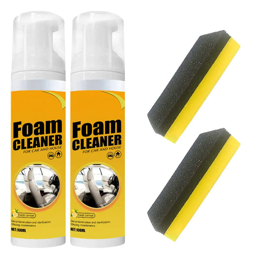 Biaoyun 2 PCS Multipurpose Foam Cleaner Spray Foam Cleaner for car and House Leather Decontamination Multi-Functional Foam Cleaner All-Purpose Household Cleaners for Car and Kitchen