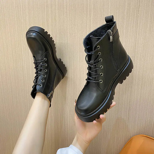 Ladies' New Martin Boots with Zipper